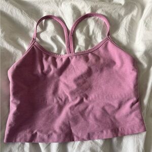 Beyond Yoga Pink Haze Crop Racerback Tank | L
